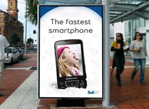 Bell Winter Fun campaign – snowglobe metaphor and design